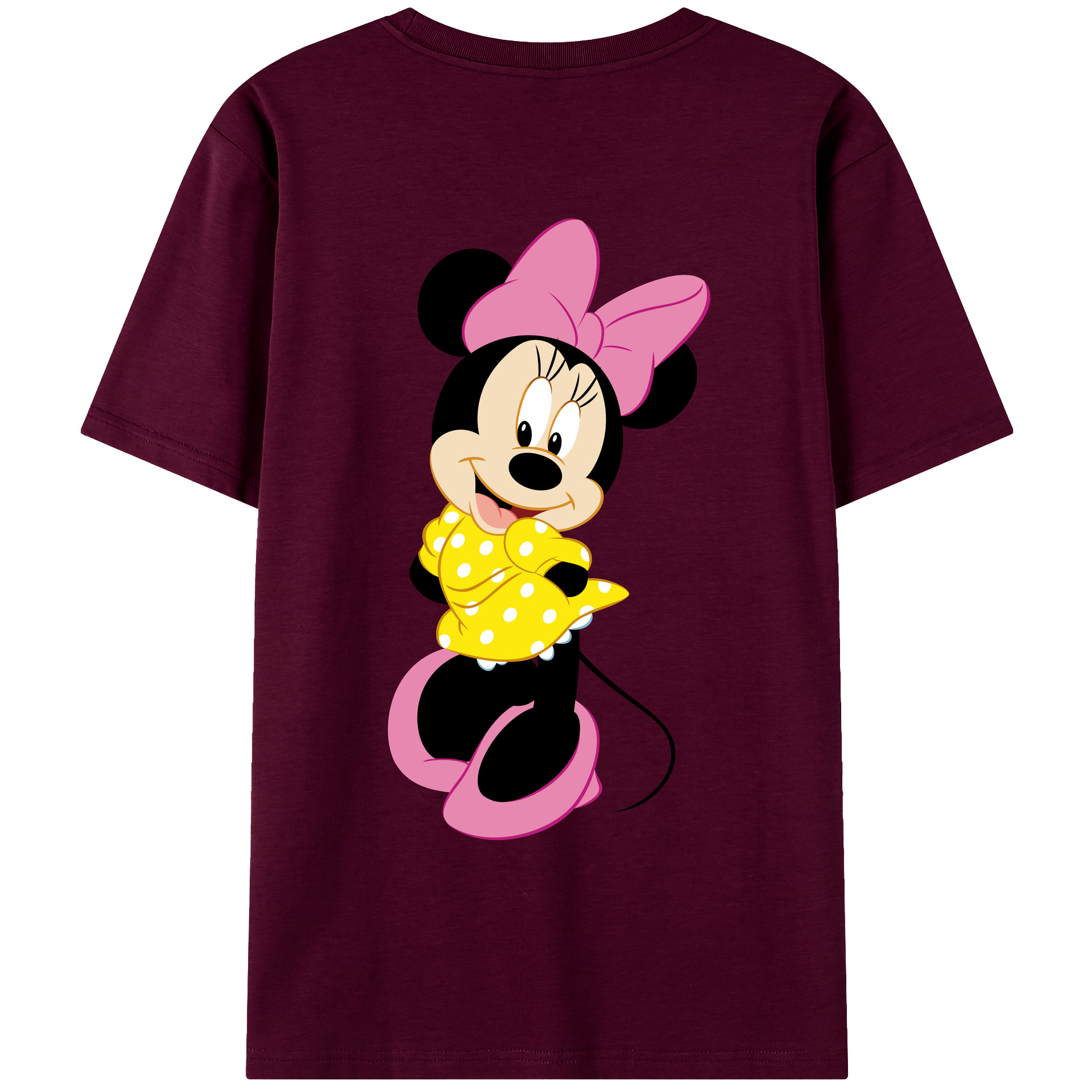 （画像用） ミッキーマウス Mickey Mouse レディース半袖Tシャツ(バックプリント)